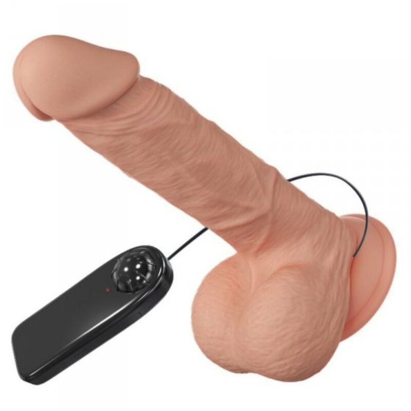 Dildo Realistico con Vibrazione e Base Subvolo in TPR di Alta Qualità