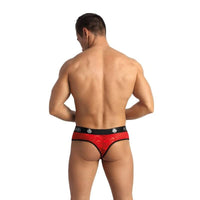 Thumbnail for Perizoma Uomo Anais Brave String S in Pizzo Rosso Floreale