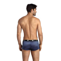 Thumbnail for Boxer Uomo Navy a Righe in Raso, Comfort e Stile Sportivo