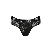 Thumbnail for Stringa Uomo Romantica in Pizzo Nero Floreale Elegante e Confortevole