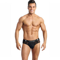 Thumbnail for Stringa Uomo Romantica in Pizzo Nero Floreale Elegante e Confortevole