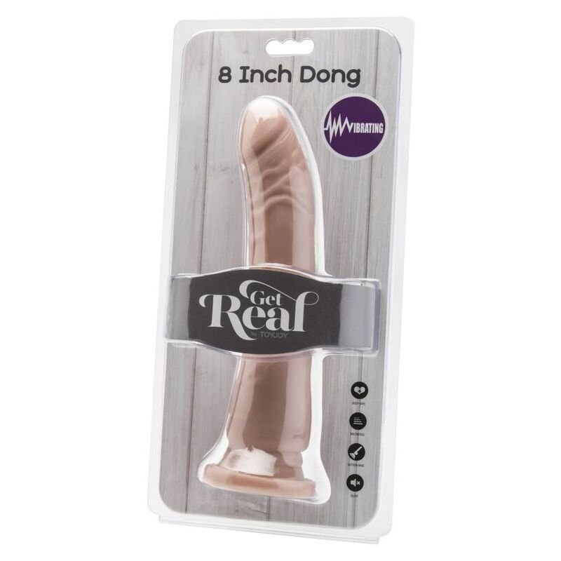 Pene realistico con vibrazione e telecomando, PVC senza ftalati