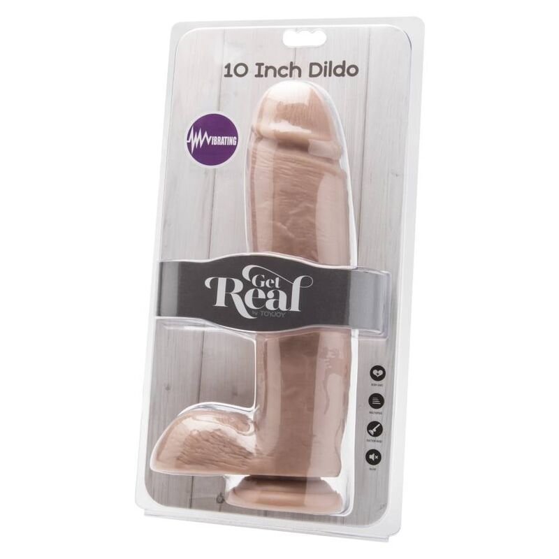 Get Real Pene Realistico con Vibrazione e Telecomando - PVC Privo di Ftalati