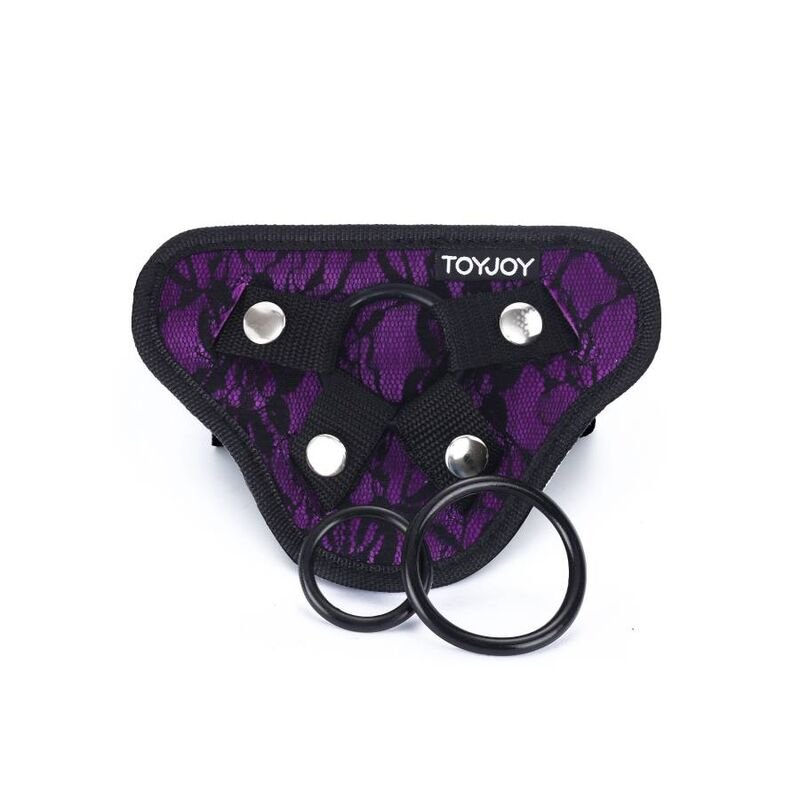 Imbracatura Strap-On Morbida con Cuscino Imbottito e Anelli in Silicone