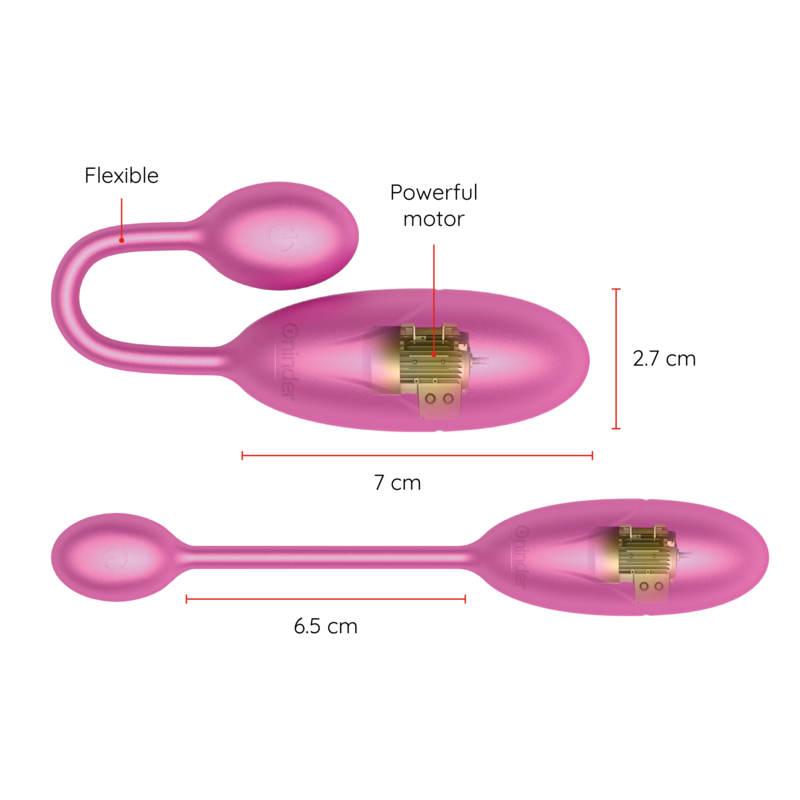 Uovo Vibrante ONINDER Denver Rosa con App – 7 x2.7 cm, Massima Intimità