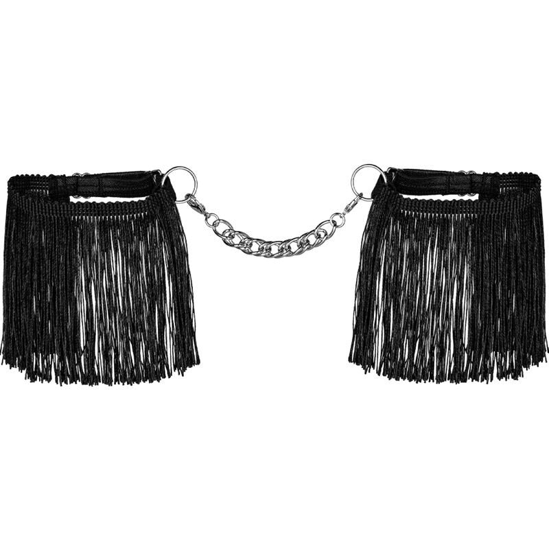 Manette Nero Regolabili con Catena Argento - Sensuale E Leggera