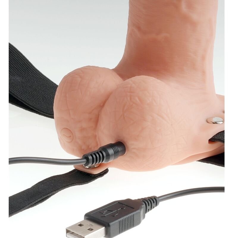 Imbracatura Regolabile con Dildo Realistico e Vibrazione Ricaricabile