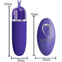 Thumbnail for Mini vibratore bullet con telecomando, stimolazione silenziosa e 12 funzioni
