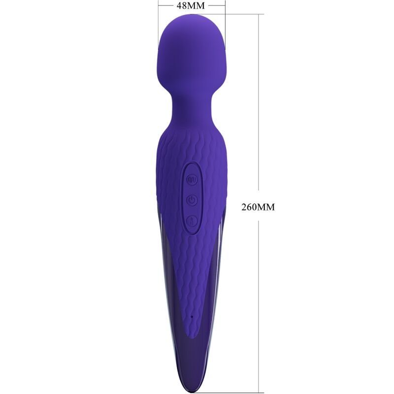 Bacchetta Vibrante Riscaldante 48°C, 7 Vibrazioni, Silicone Medico
