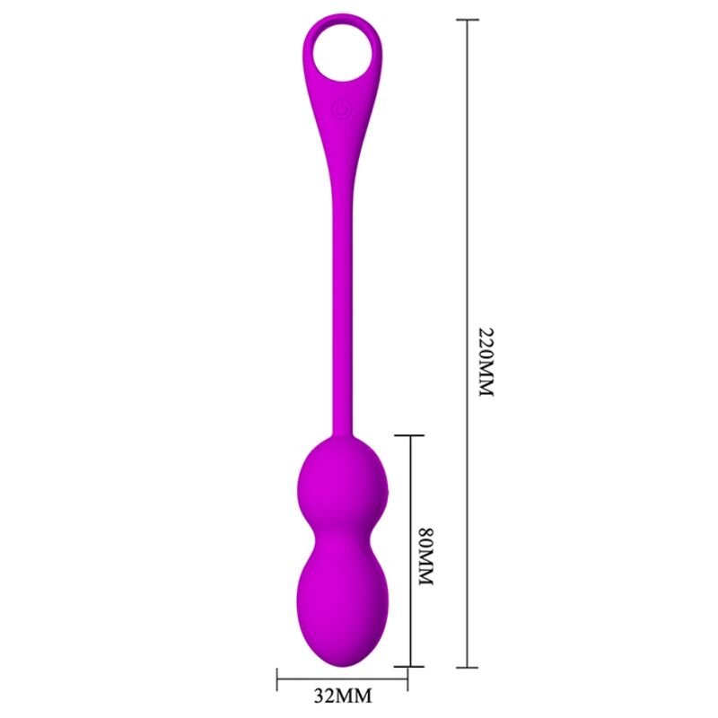 Palline Kegel Vibranti Pretty Love con 12 Funzioni e App Controllo