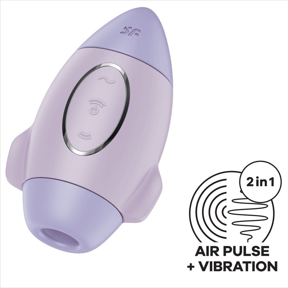 Vibratore Piccolo con Onde di Pressione e Vibrazione, Silicone Morbido