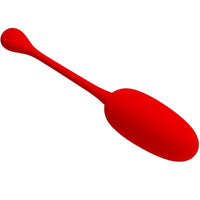 Thumbnail for Uovo vibrante in silicone con 12 funzioni, ricaricabile USB Rosso