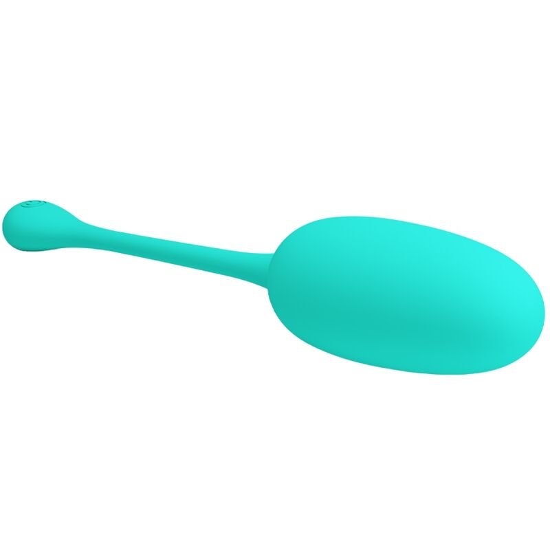 Uovo Vibrante in Silicone con 12 Vibrazioni Personalizzabili Verde Acqua