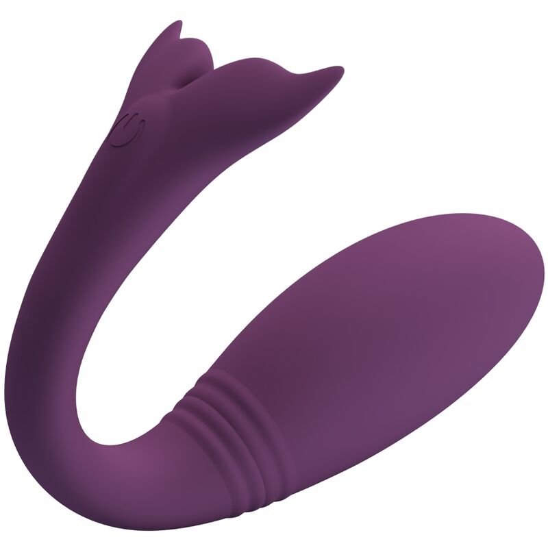 Vibratore di Coppia Ricaricabile con 12 Vibrazioni e App Controllo Violetto