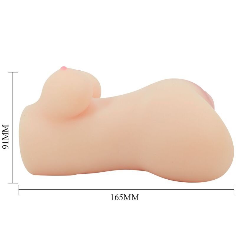 Masturbatore doppia entrata realistico con vagina e ano, stimolazione autentica