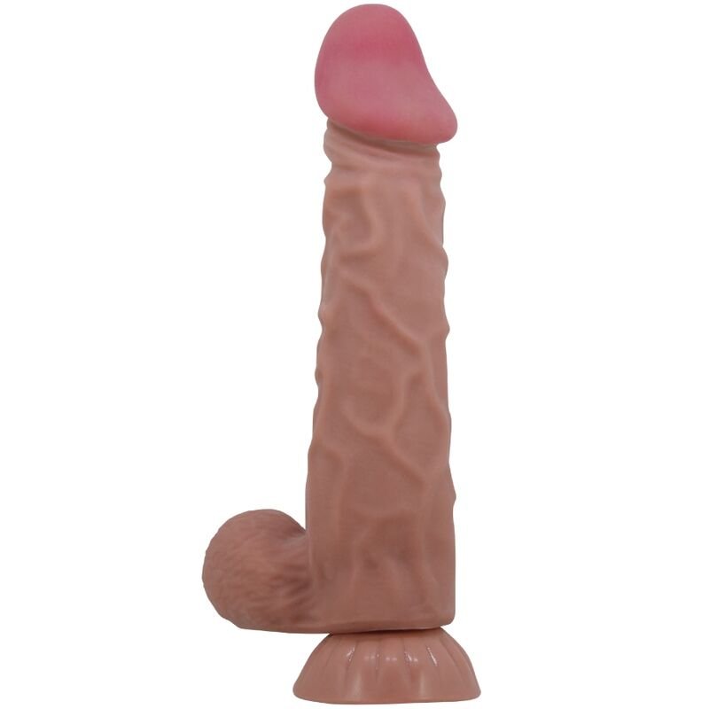 Dildo Realistico con Venature e Ventosa, 24 cm in TPR