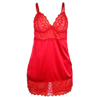 Thumbnail for Babydoll Floreale in Pizzo Rosso Subblime, Seduzione e Eleganza