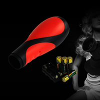 Thumbnail for Simulatore di Sesso Orale con 30 Vibrazioni - Silicone Rosso e Nero