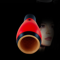 Thumbnail for Simulatore di Sesso Orale con 30 Vibrazioni - Silicone Rosso e Nero