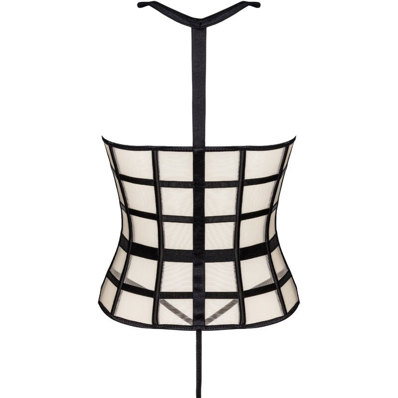 Set Corsetto Sensuale e Perizoma Nero - Eleganza Provocante in Due Pezzi
