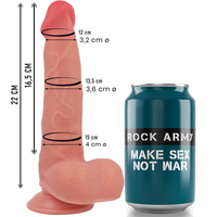 Thumbnail for Dildo realistico in silicone liquido con ventosa Rock Army RANGER