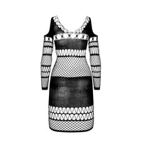 Thumbnail for Bodystocking PASSION Sexy in Rete e Pizzo, Design Seducente e Resistente
