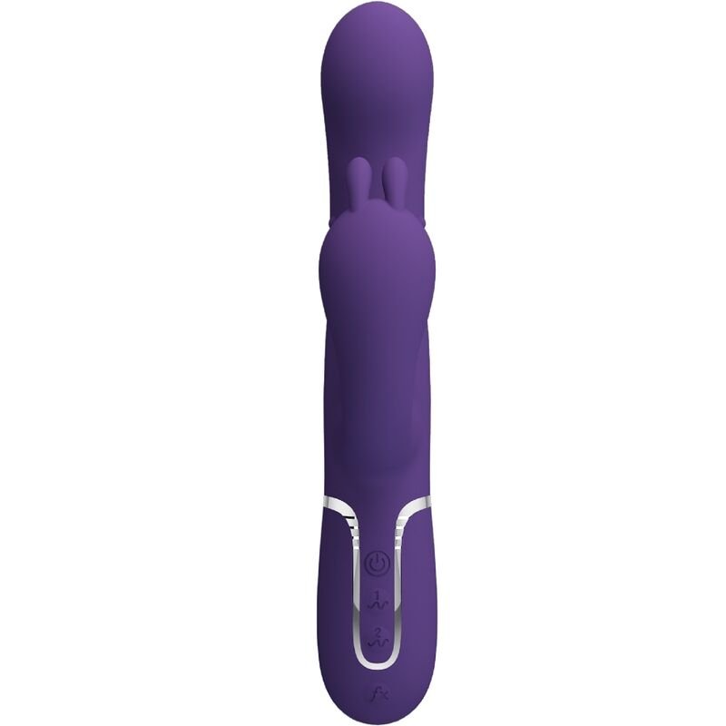 Vibratore coniglio triple stimolazione, stim. clitoride e anale, vibrazioni potenti