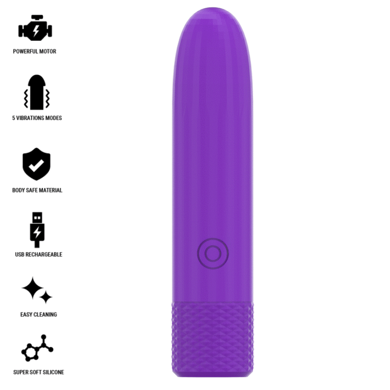 Proiettile Vibrante SYMONE INTENSE, Discreto e Potente, Ricaricabile
