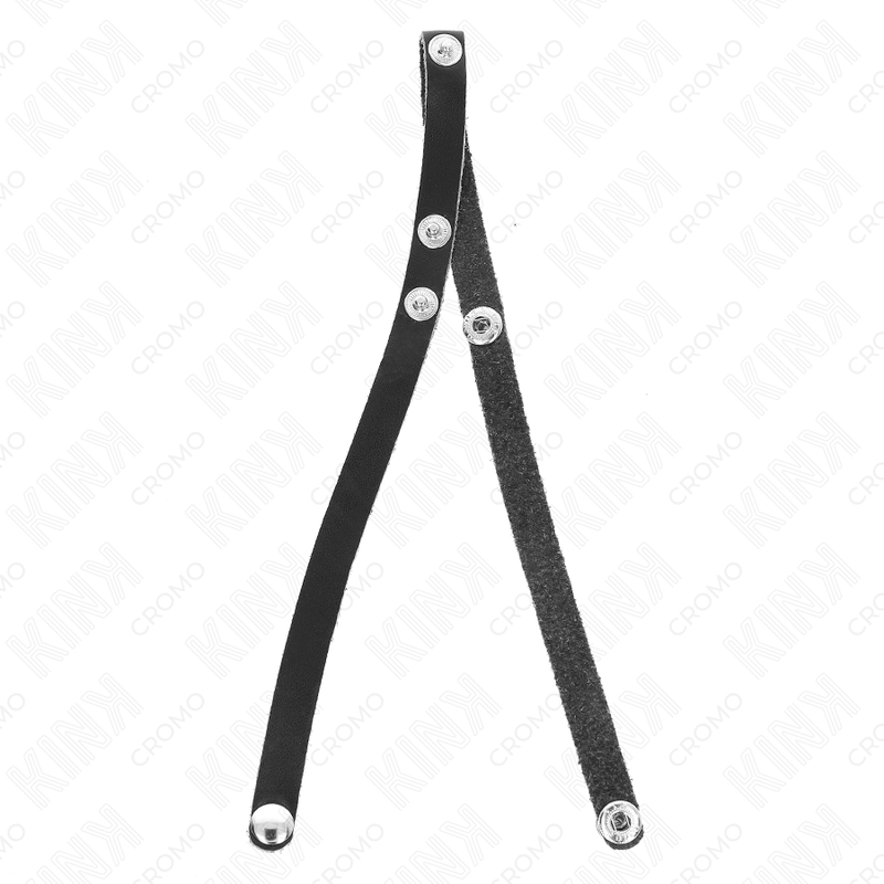 Anello pene in pelle con chiusura a pressione - controllo e stile KINK