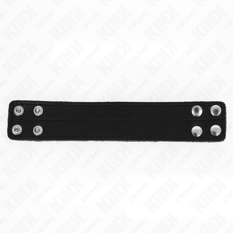 Anello penale in pelle regolabile con chiusura a pressione 18,5 x3,3 cm