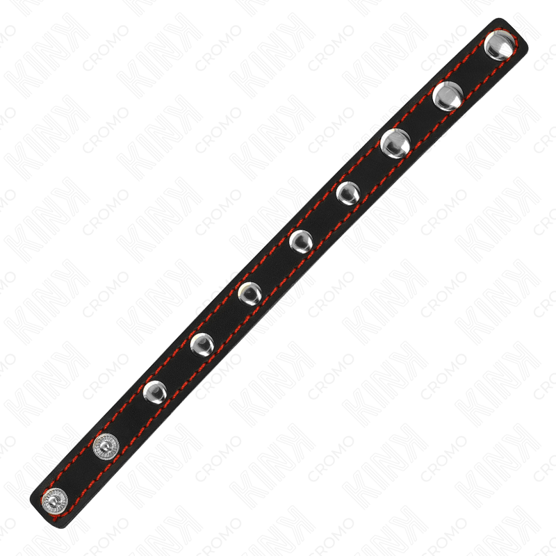 Anello per pene in pelle con punte, controllo e stile KINK 21,5 x1,6 cm