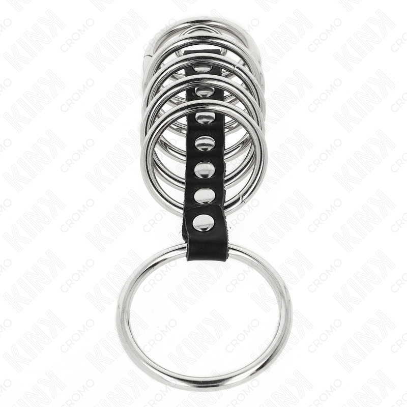 Anelli per il pene in metallo KINK da 3,2 a 5 cm, controllo e stile