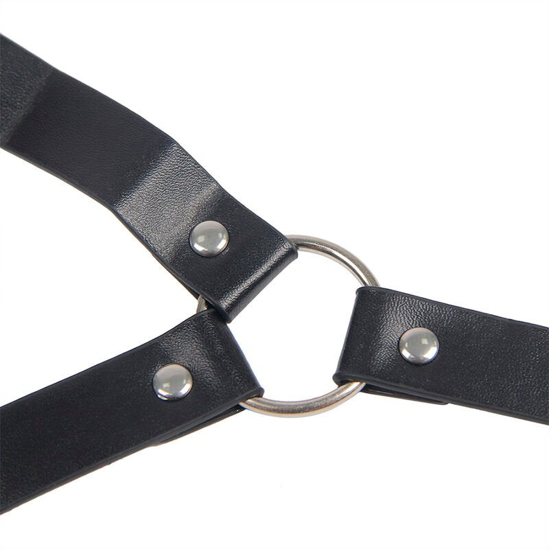 Cintura Leather Bondage Sublime Nero - Eleganza e Seduzione