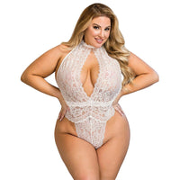 Thumbnail for Body in Pizzo Bianco S/M di lusso, Seduzione e Comfort Sublime