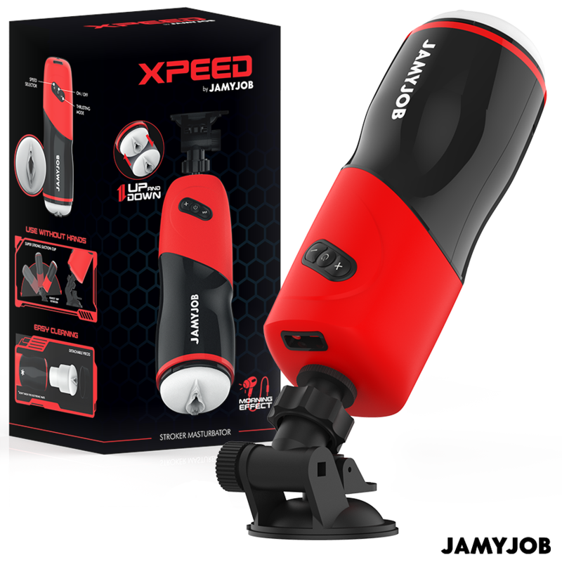 XPEED Masturbatore Elettronico con 5 Modalità di Spinta e Aspirazione Potente