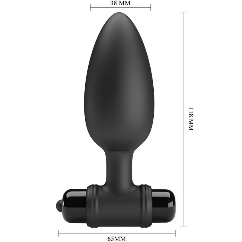 Plug anale vibrante con 10 funzioni e silicone morbido
