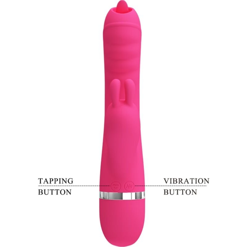 Stimolatore Rabbit G-Point e Clitoride con Tapping e Vibrazione