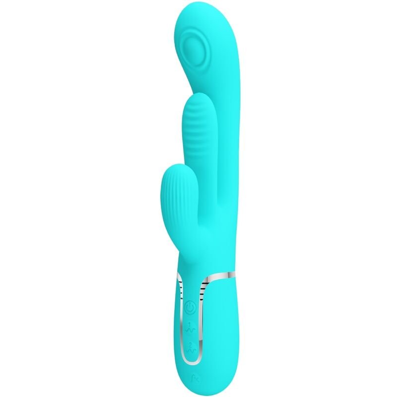 Vibratore Rabbit in Silicone con 7 Funzioni di Vibrazione e Pulsazione
