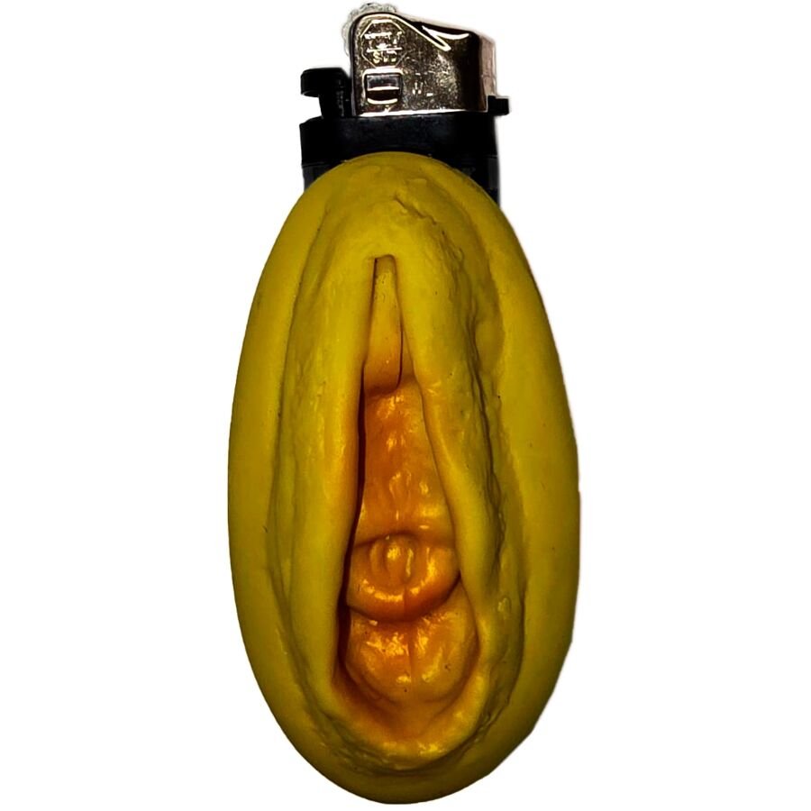 Accendino Vagina Dorata Diablo Picante per Feste ed Eventi Speciali
