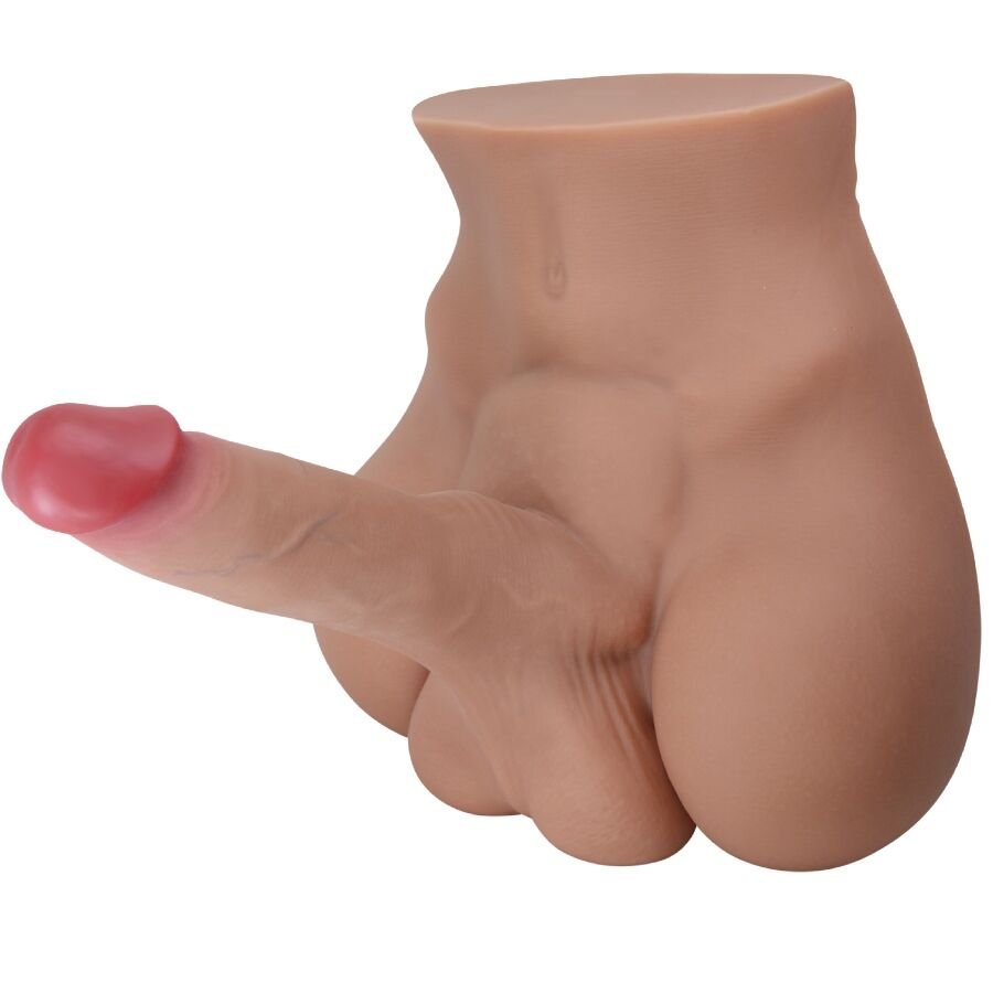 Torso Muscoloso e Stimolante – Masturbatore Flessibile e Impermeabile