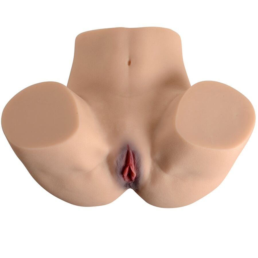 Masturbatore Iperrealistico Doppia Penetrazione in Silicone TPE