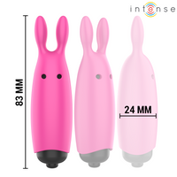 Thumbnail for Vibratore Tascabile Rosa Intenso con Vibrazione Potente e Silicone Eco