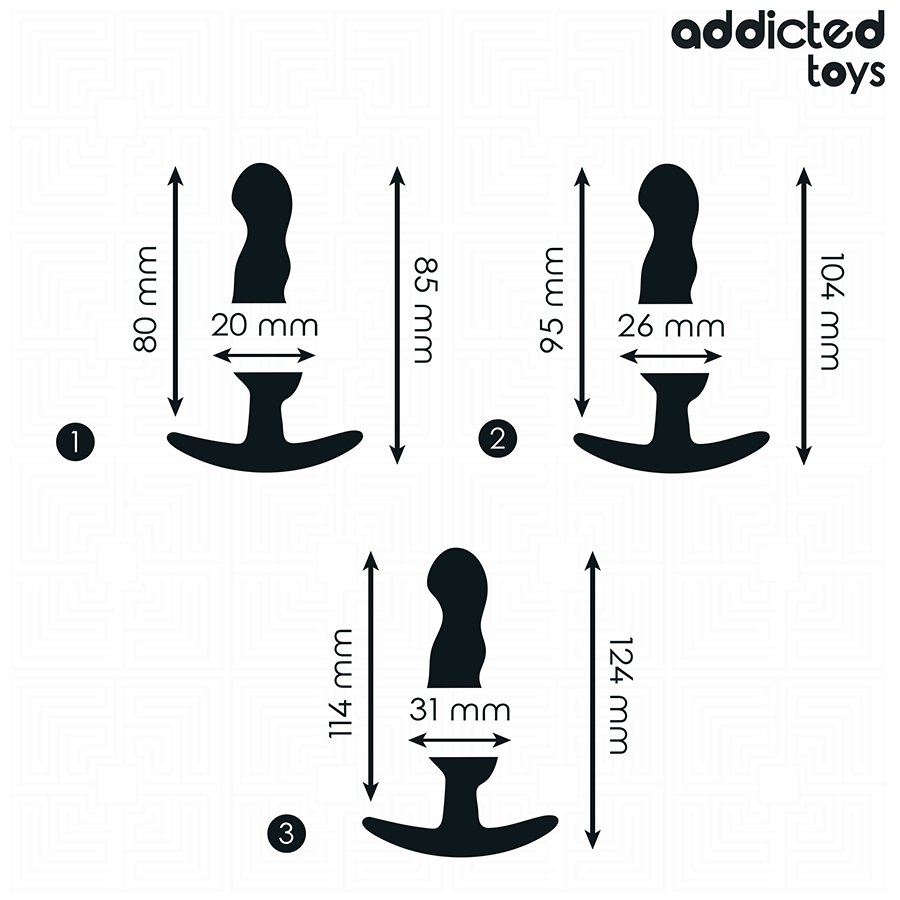Set di Tappi Anali in Silicone 3 Misure, Sicurezza e Piacere