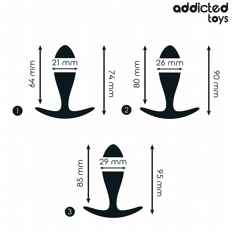 Set di 3 Tappi Anali in Silicone Medico - Comfort e Sicurezza