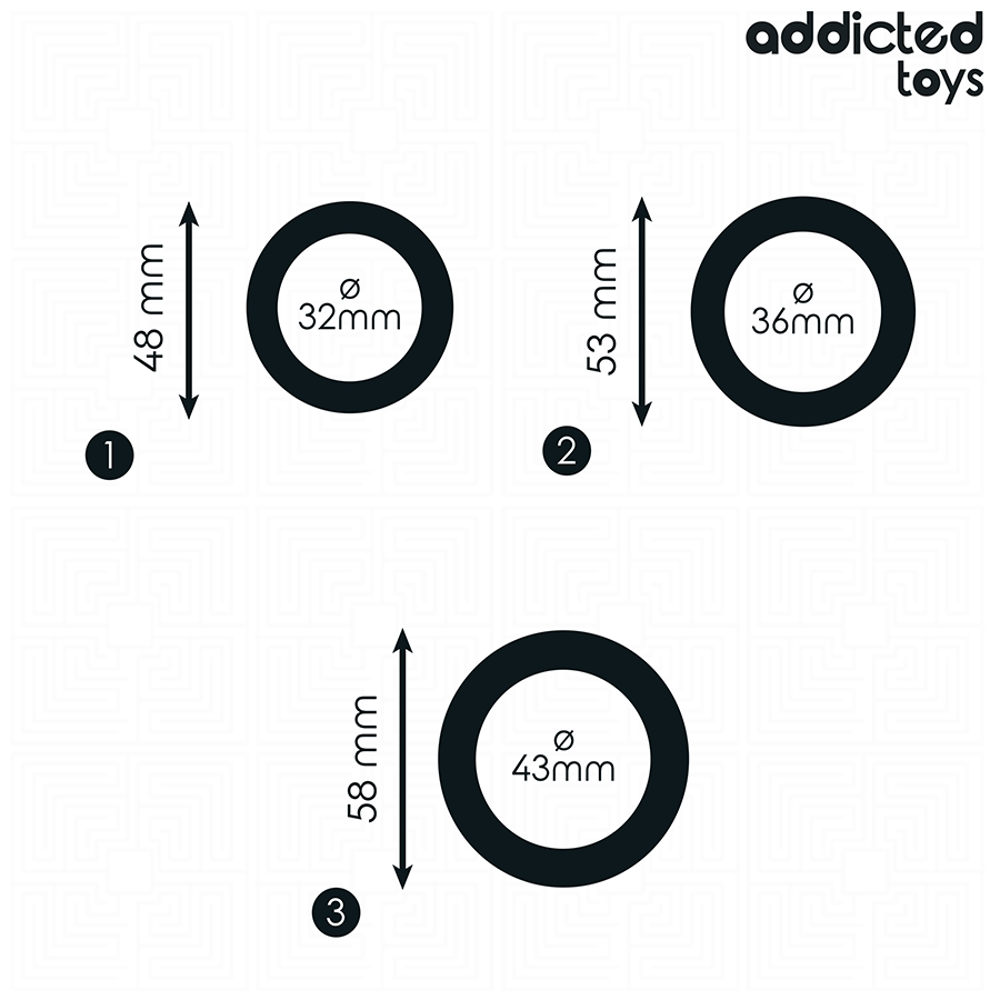 Set Anelli in Silicone Addicted Toys per Prestazioni e Controllo