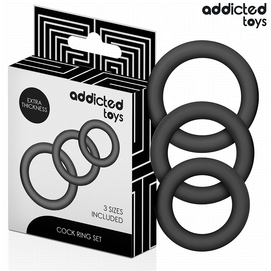 Set Anelli in Silicone Addicted Toys per Prestazioni e Controllo