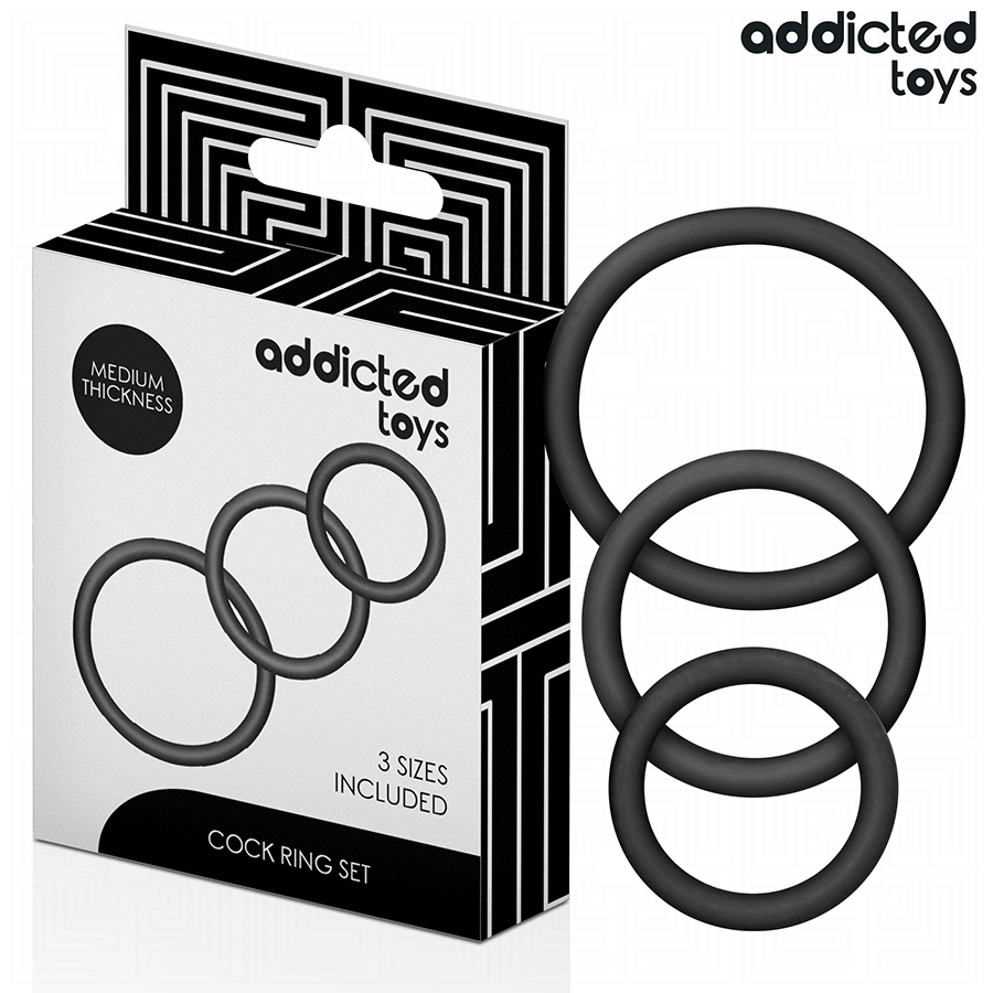 Set Anelli Silicone Addicted Toys per Prestazioni e Controllo