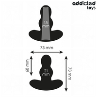 Thumbnail for Plug anale cavo Addicted Toys 7,3 cm per stimolazioni intense