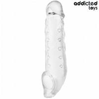 Thumbnail for Guaina Trasparente Addicted Toys M 27 cm per Aumento di Volume e Lunghezza
