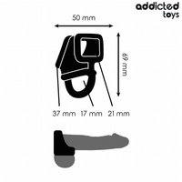Thumbnail for Anello gabbia per pene Addicted Toys – Prolungamento e piacere intenso